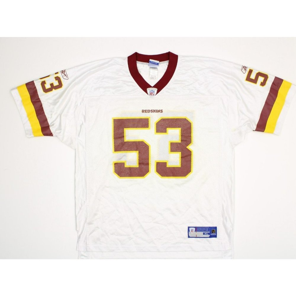Reebok Mens Size XL Washington Redskins Jersey #53 Rare Washington